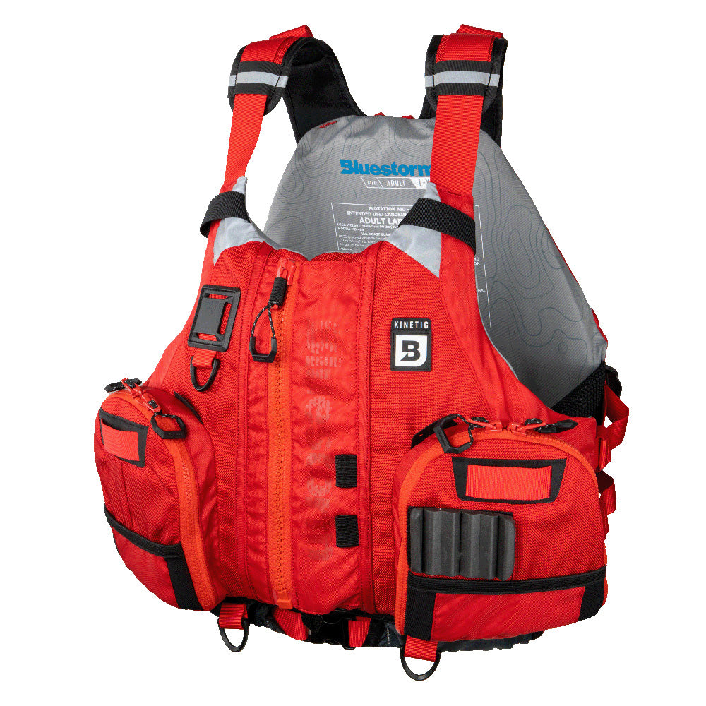 Bluestorm Kinetic Kayak Fishing Vest - Nitro Red - L/XL [BS-409-RED-L/XL]