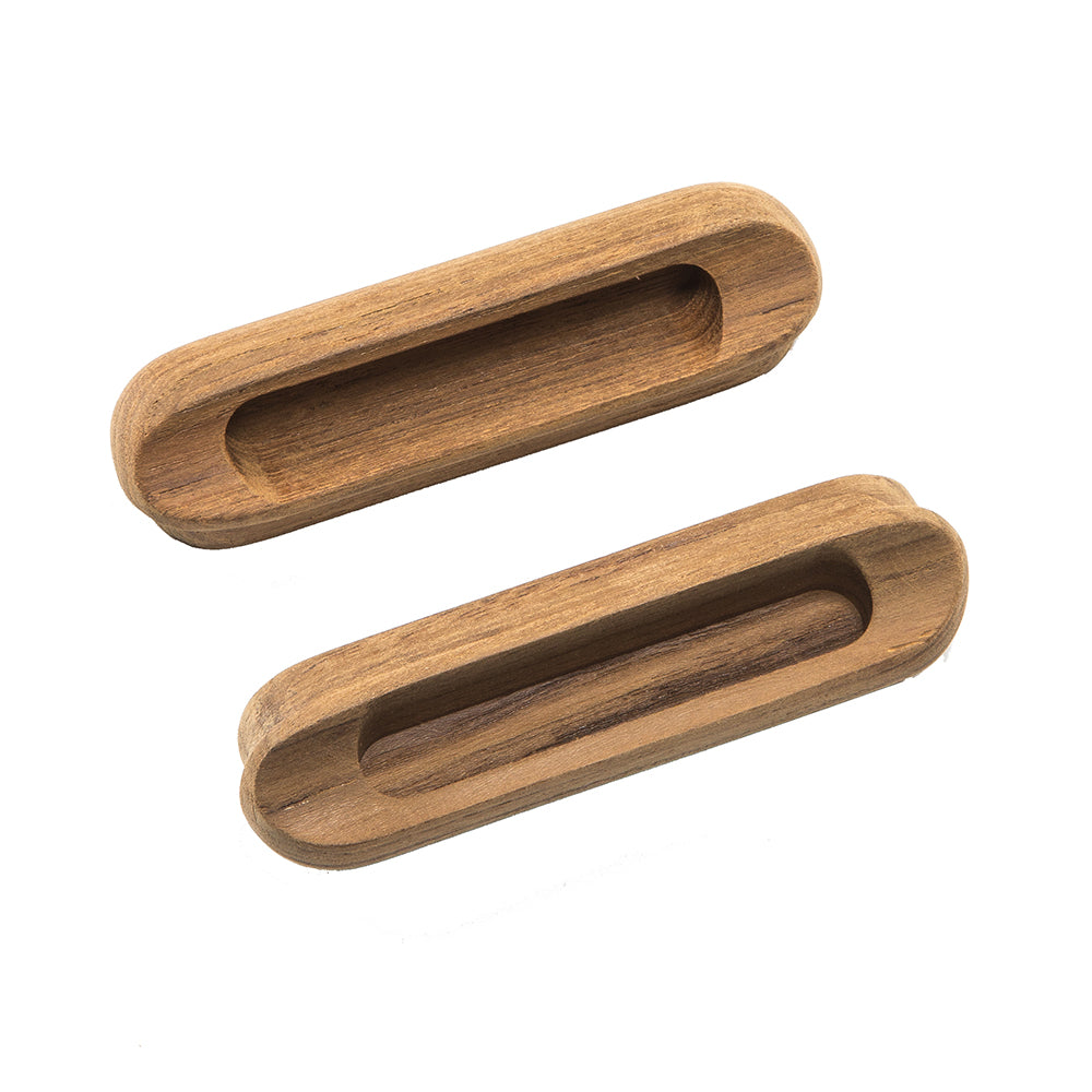 Whitecap Teak Oblong Drawer Pull - 4-1/16"L - 2 Pack [60124-A]