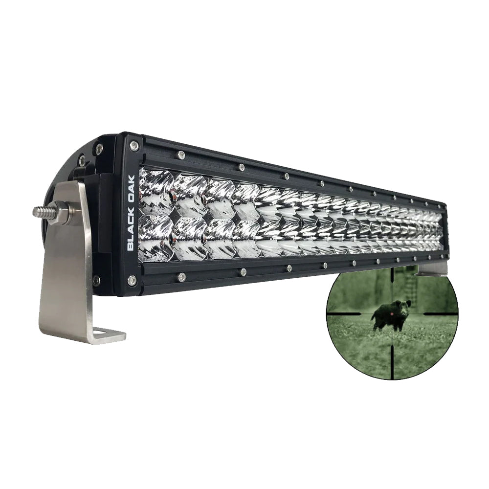 Black Oak Pro Series Double Row Combo Infrared 20" 940nm Light Bar - Black [20IR-940]